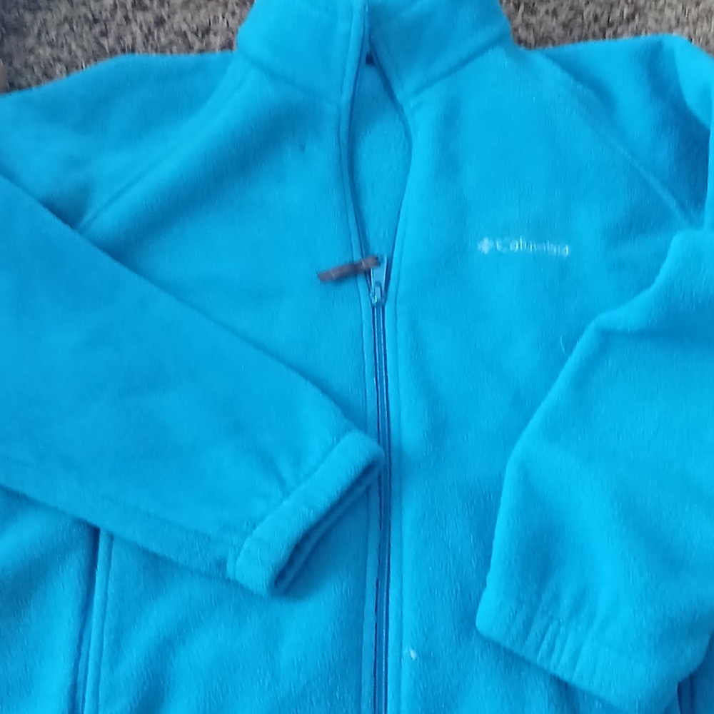 Columbia Medium Blue Fleece Jacket